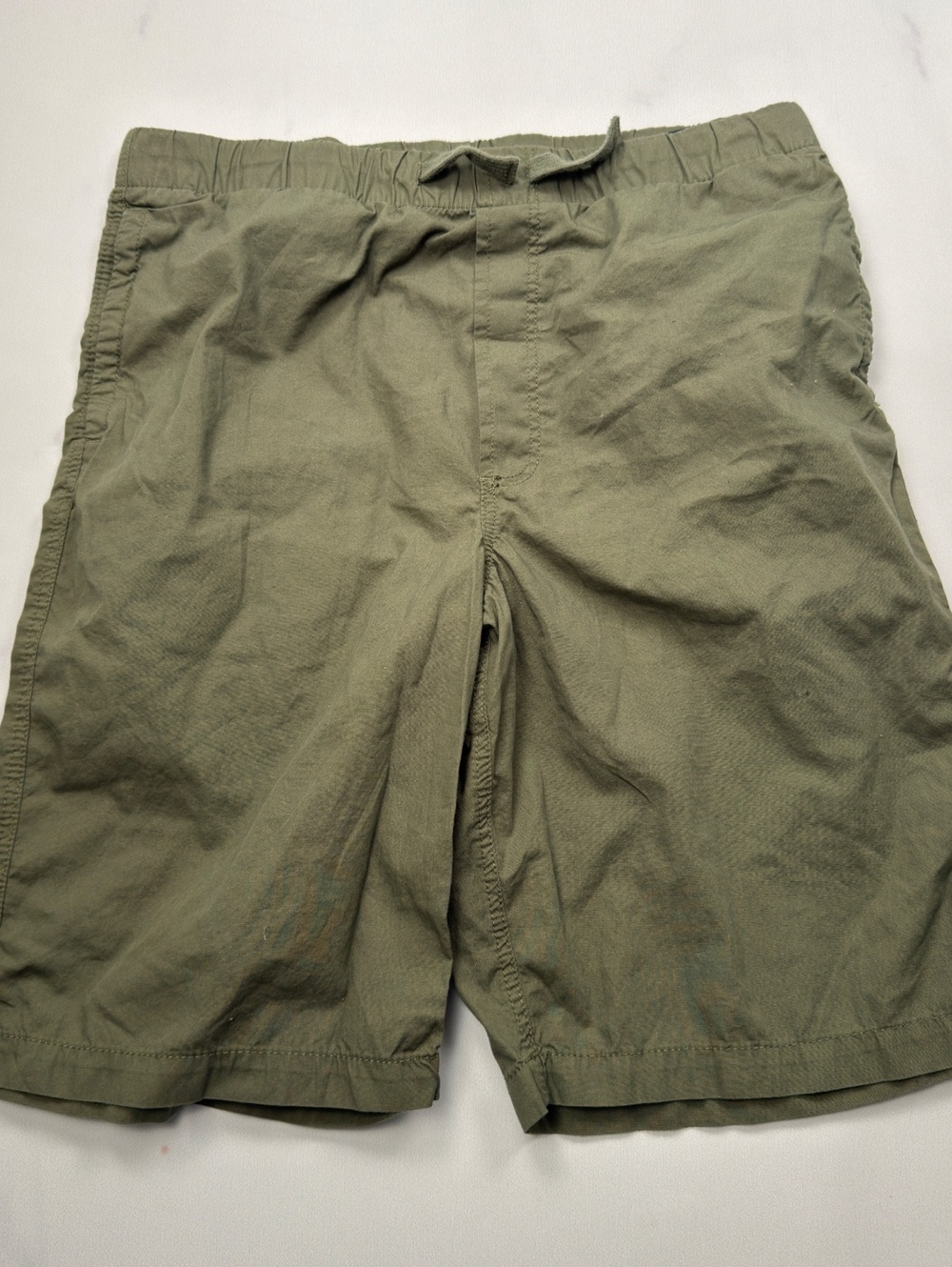 H&M Shorts Elastic Waist Olive Green Casual - Boys 14Y